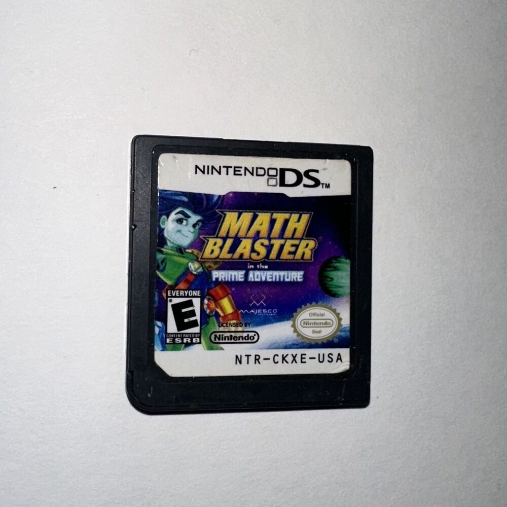 Math Blaster in the Prime Adventure (Nintendo DS, 2009) Cartridge Only TESTED